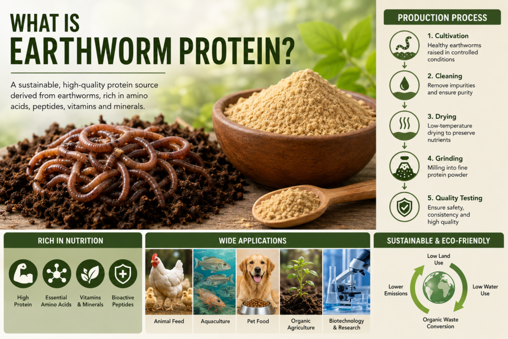 earthworm protein facotry