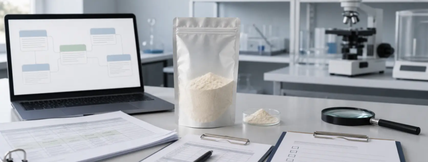 Lumbrokinase powder sourcing documents used to distinguish ingredient terms from brand terms