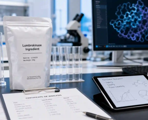 Lumbrokinase ingredient quality documents and lab review for supplement brand safety questions