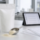 Lumbrokinase powder sample and supplier documents for B2B product knowledge review