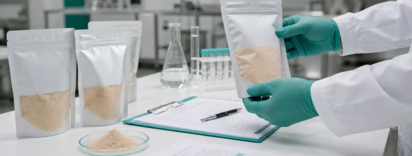 Earthworm peptide powder quality control sample documents and lab review