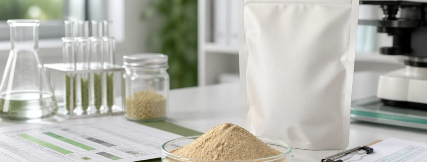 Earthworm protein powder specification documents and B2B supply checklist