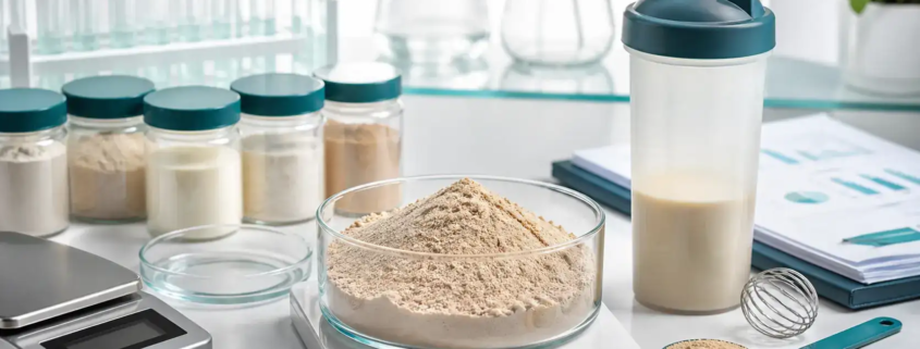 Earthworm protein powder formulation workbench for sports nutrition product development