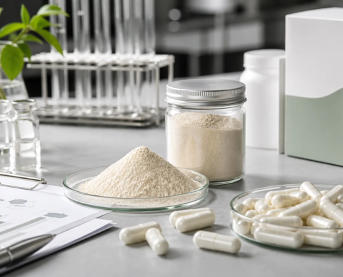 Lumbrokinase powder and capsule samples with clean OEM supplement production documents