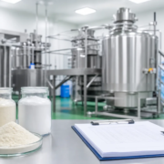 Lumbrokinase Production Facilities: What B2B Buyers Should Review Before Ordering featured image Lumbrokinase powder production facility with clean equipment, sample jars, and batch documentation for B2B buyers