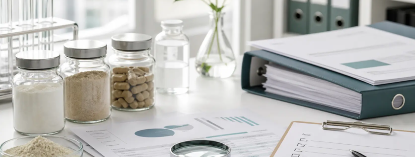 Laboratory documentation review for lumbrokinase powder supplier compliance and safety questions