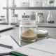 Earthworm peptide powder sample with B2B project checklist and clean laboratory sourcing documents