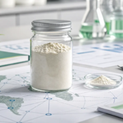 Why Is Lumbrokinase Popular Worldwide? A B2B Ingredient Perspective featured image Lumbrokinase powder sample on global sourcing documents for international B2B ingredient buyers
