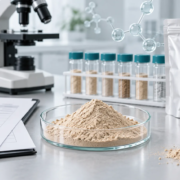 Bioactive Components in Earthworm Protein: What B2B Buyers Should Review featured image Earthworm protein powder with lab review documents, molecular diagram notes, and quality control checklist