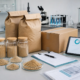 Bulk earthworm protein powder samples with supplier documents, packaging, and B2B sourcing checklist