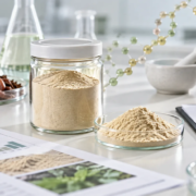 Earthworm Peptide Health Benefits Explained: A Safe Guide for B2B Buyers featured image Earthworm peptide powder sample with quality checklist, specification documents, and peptide-chain laboratory visual