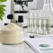 Is Lumbrokinase a Natural Enzyme? A B2B Ingredient Guide featured image Lumbrokinase powder natural enzyme ingredient sample with laboratory testing glassware and quality documents