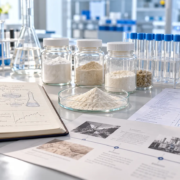 History of Lumbrokinase Research: What B2B Ingredient Buyers Should Know featured image Lumbrokinase enzyme research desk with powder samples, lab glassware, microscope, and historical research documents